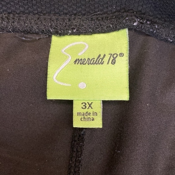 Emerald 78 Black Skort Womens golf tennis Core pickleball activewear Plus Sz 3X - Picture 3 of 5